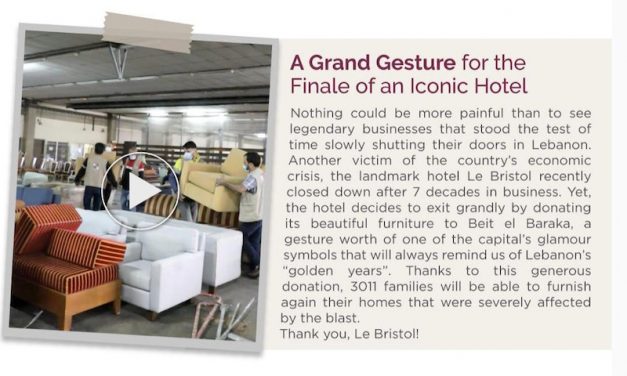 Beit El Baraka e i mobili del Bristol Hôtel